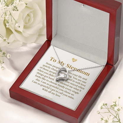 Stepmom Gift Necklace Some People Quietly Change Everything Bonus Mom