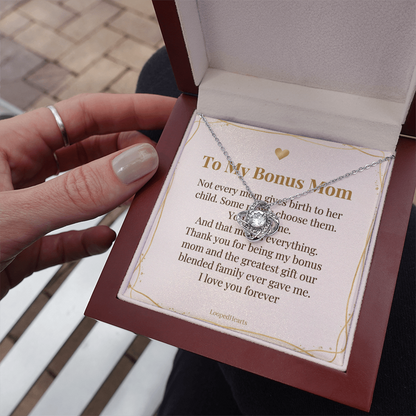 Bonus Mom Necklace Not Every Mom Gives Birth Some Moms Choose Gift