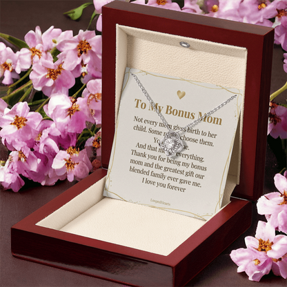 Bonus Mom Necklace Not Every Mom Gives Birth Some Moms Choose Gift